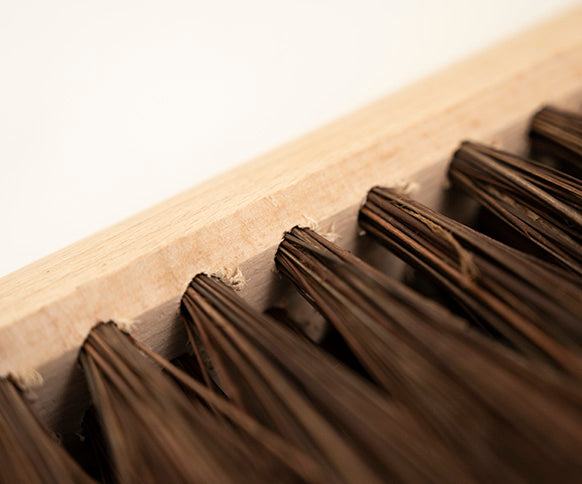 Finest by Hillbrush Wooden Platform Broom With Handle - Stiff